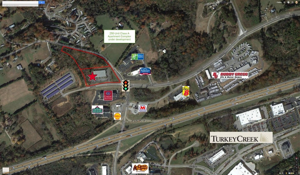 Prime location near Turkey Creek Shopping Center, has a Hard Corner and great visibility.