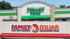 Picture of Dollar Tree and Family Dollar stores
